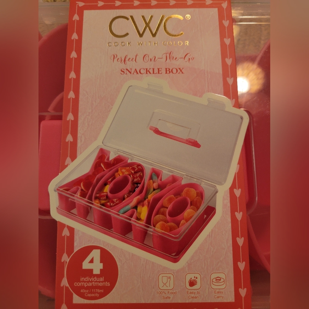 Cook With Color Pink Snackle Box